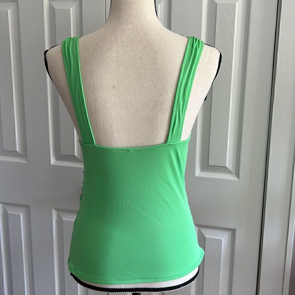 J. Crew Ruched Tankini Swim Top Size M - Picture 3 of 8